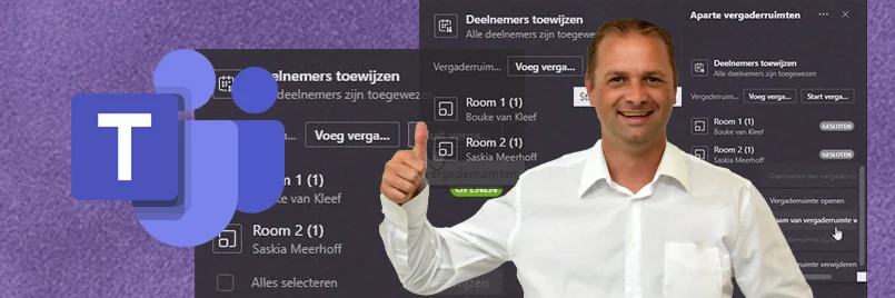 Aparte vergaderruimtes (Breakout Rooms) maken in Teams