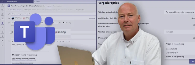 Chatfunctie beperken bij tijdelijk inbellen in een vergadering