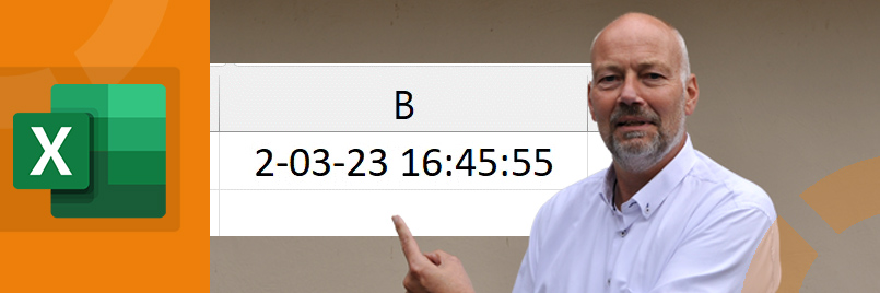Datum en tijd live weergeven in Excel met lopende klok