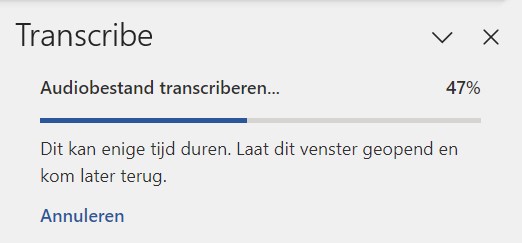 Audio omzetten naar tekst