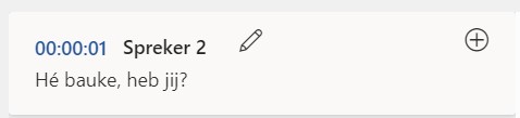 Voorbeeld transcriptie