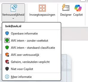 Purview sensitivity labels van AVK om gevoelige data uit te sluiten van Copilot